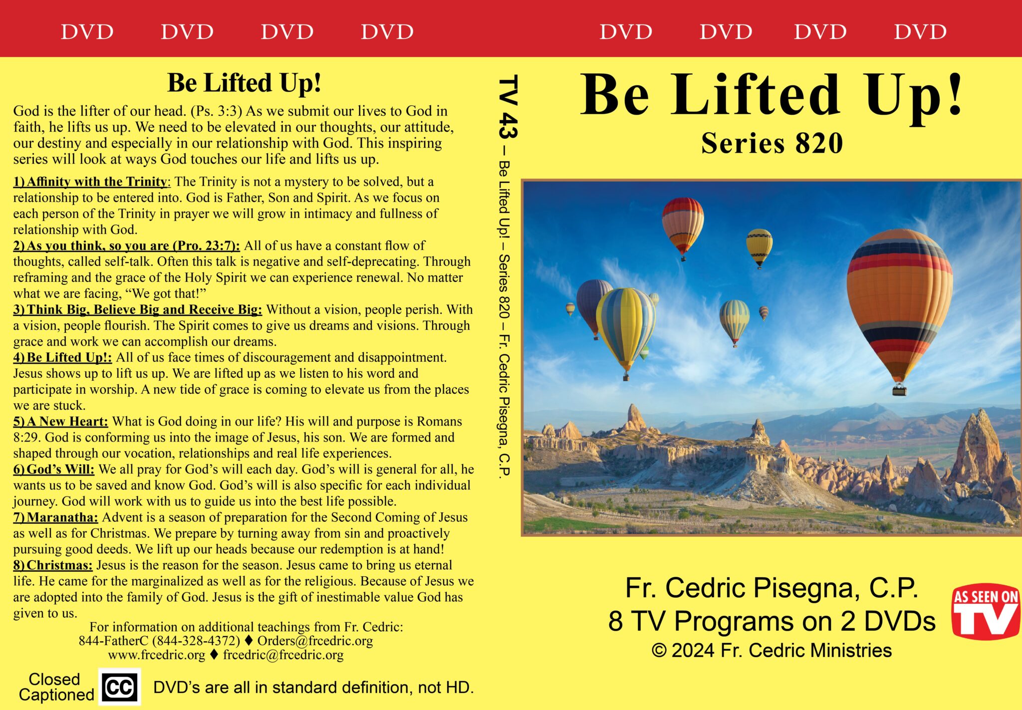 DVD Series 820 & Book Choose Life and Live - Father Cedric